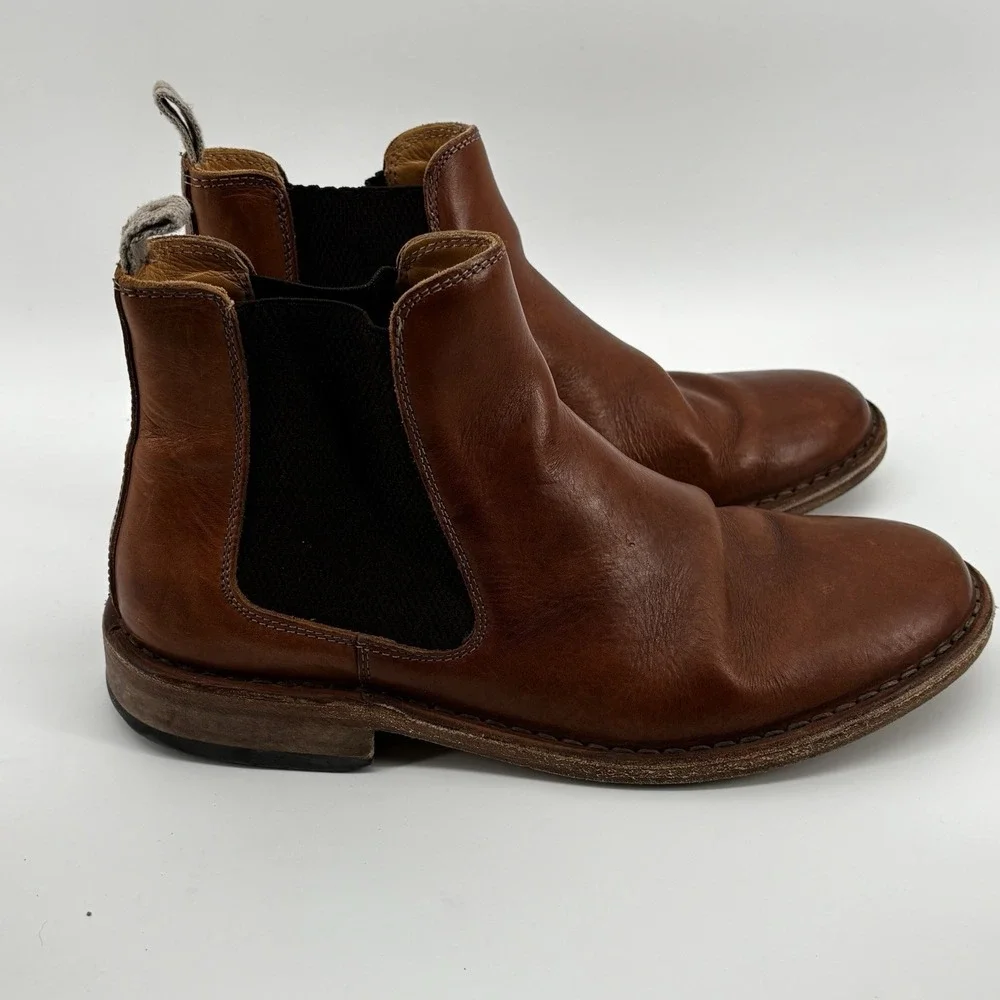 Astorflex Bitflex Chelsea Boots Mens EU43US10 Leather Brown Chestnut Made Italy
